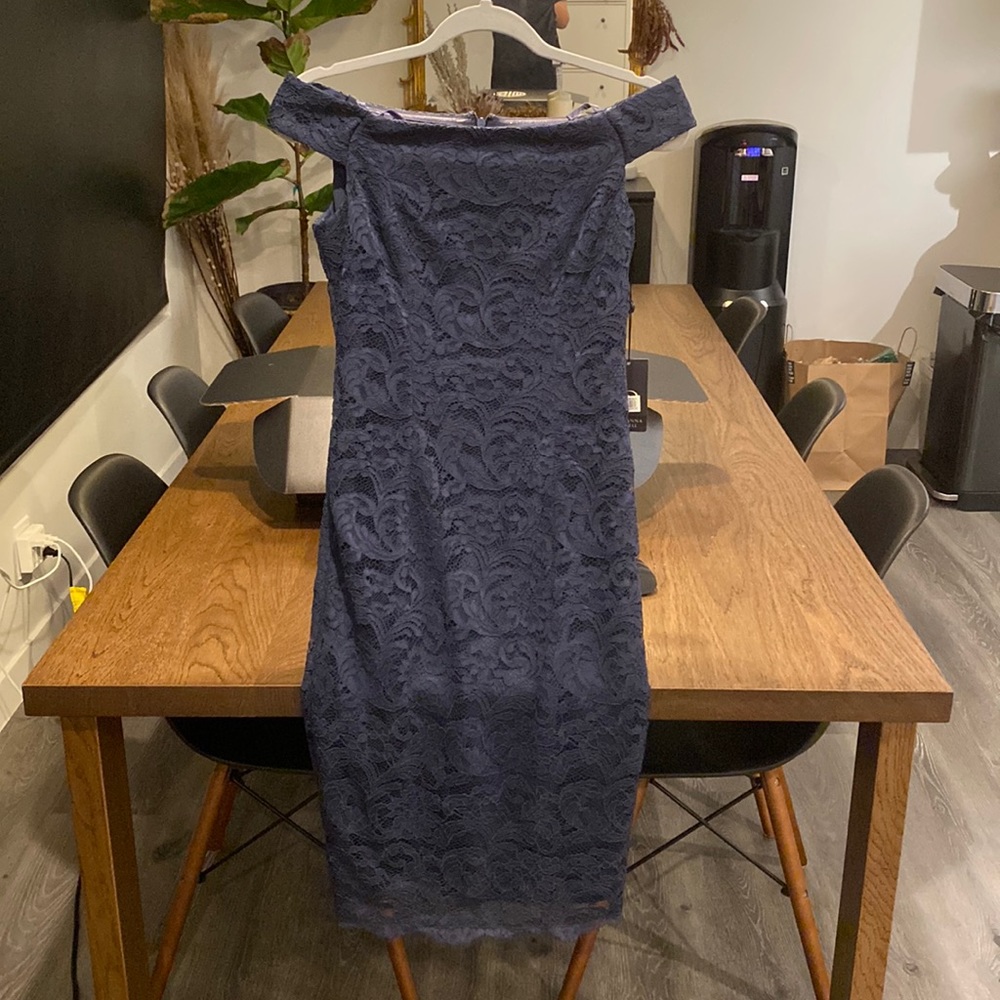 Navy lace dress